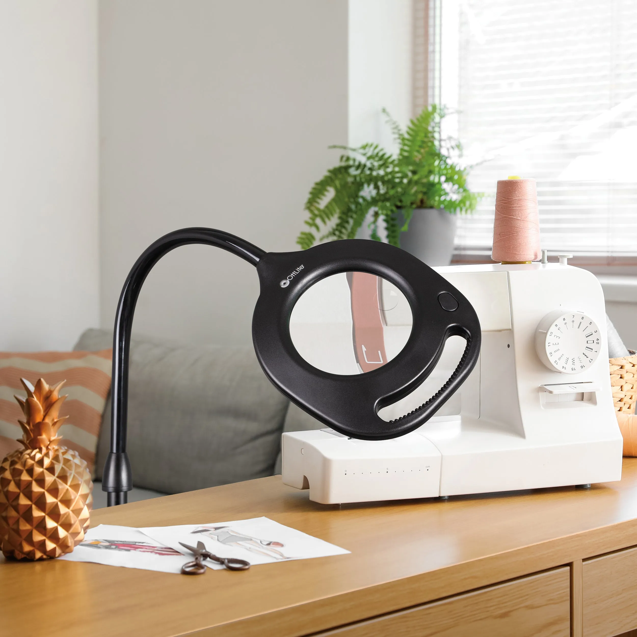 2-in-1 LED Magnifier Floor and Table Light