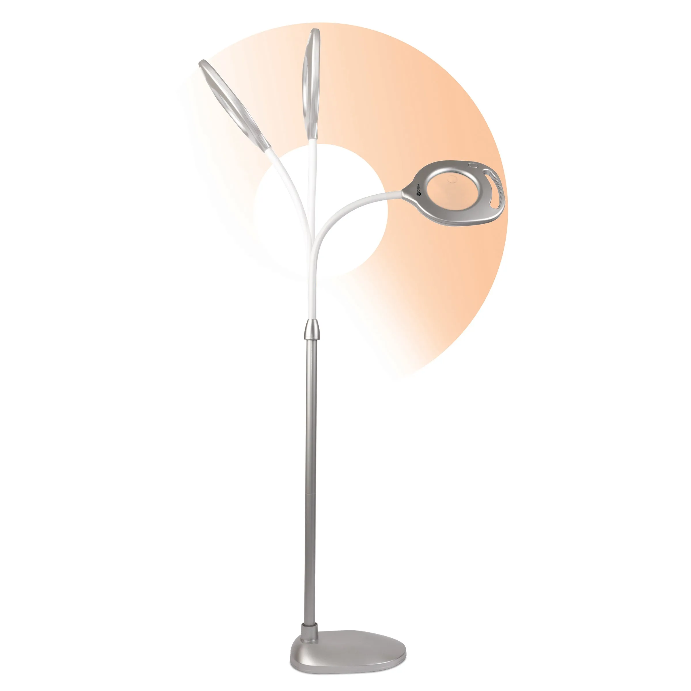 2-in-1 LED Magnifier Floor and Table Light