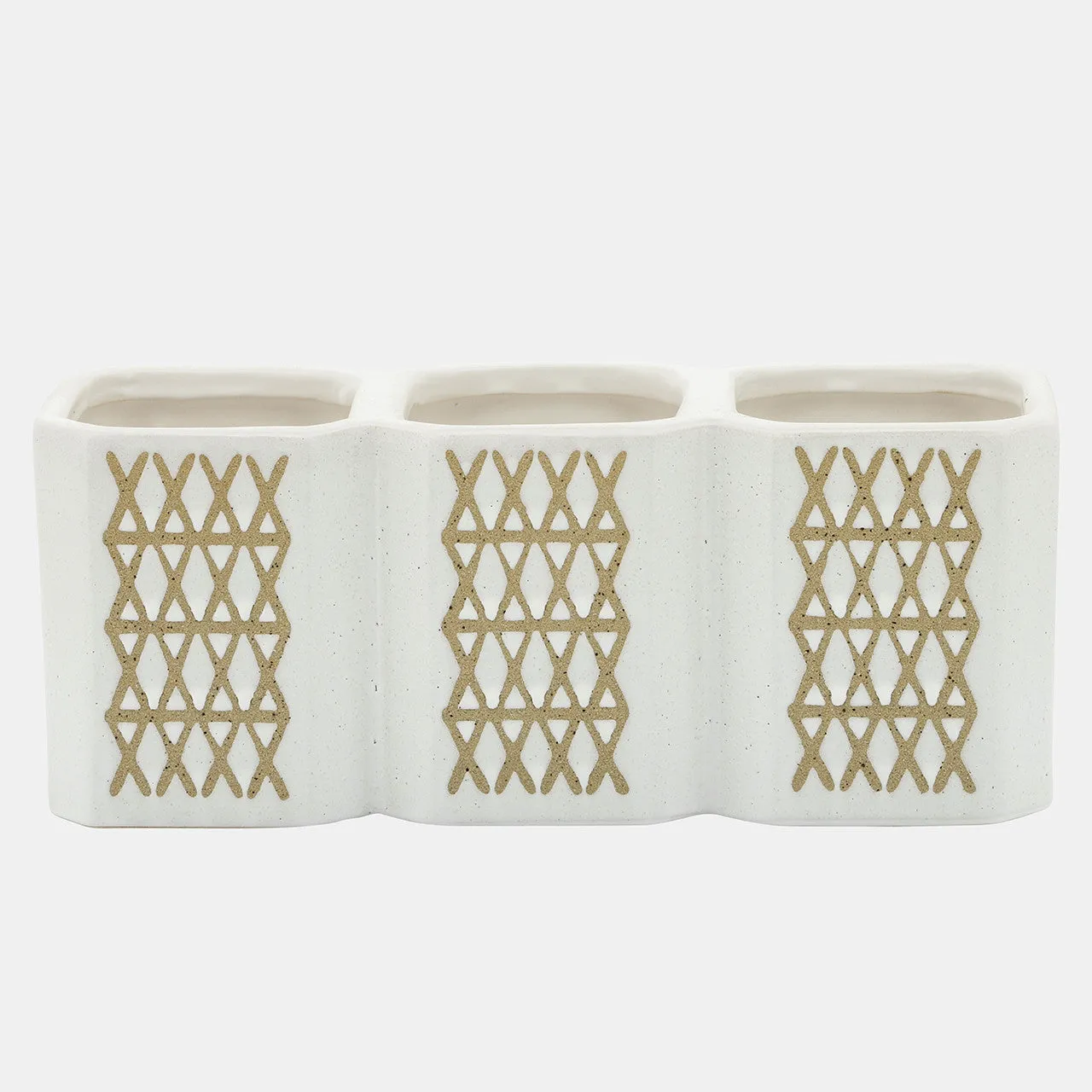 3-cup X-pen Holder, Beige
