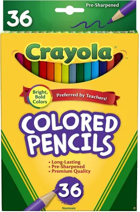 36 ct. Colored Pencils, Long
