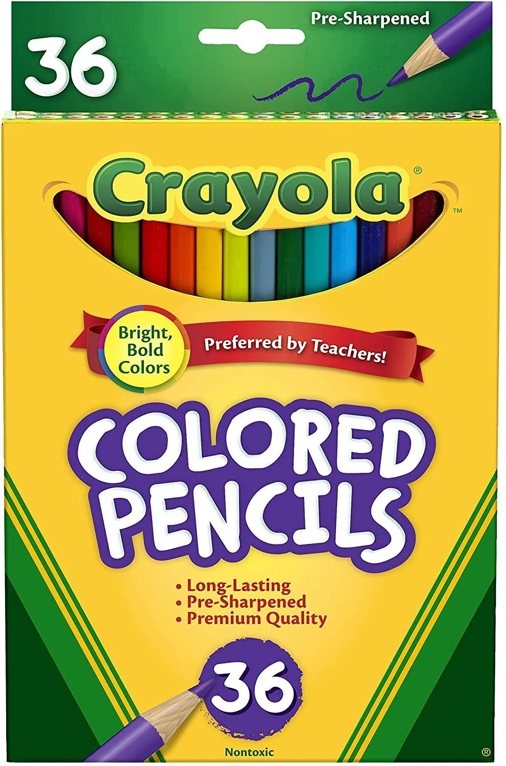 36 ct. Colored Pencils, Long