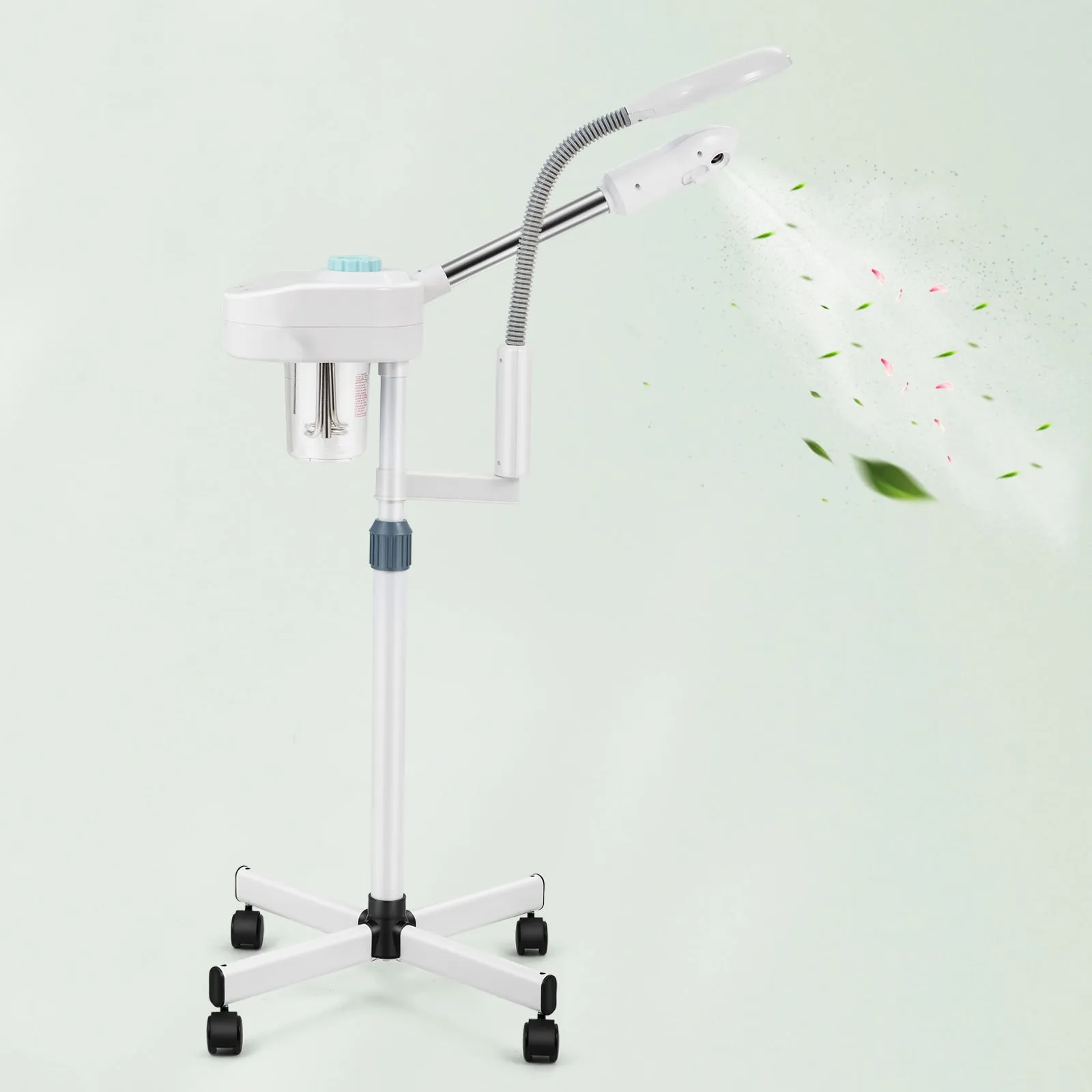 #4007 2 in1 Facial Steamer LED Magnifying Lamp Hot Ozone Beauty Salon Face Equipment