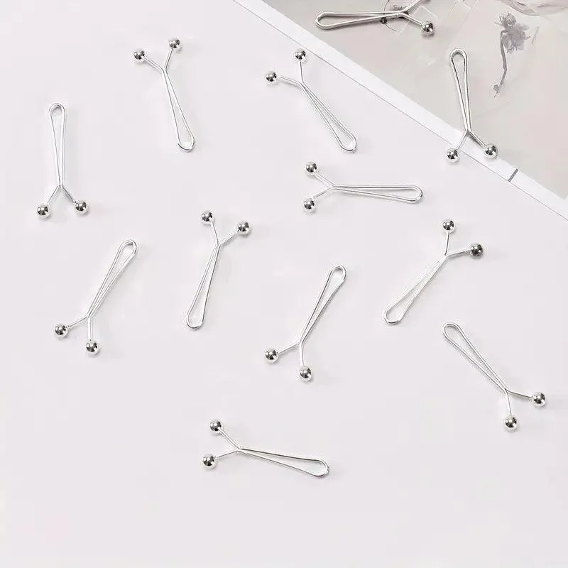 4/8/12 Pcs Basic Hijab Pins- Silver
