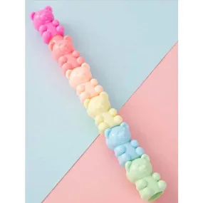 5 Colors Creative Teddy Bear Highlighter Pen Set GC-28