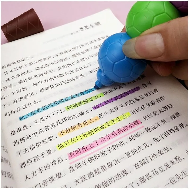 5 Colors Creative Teddy Bear Highlighter Pen Set GC-28
