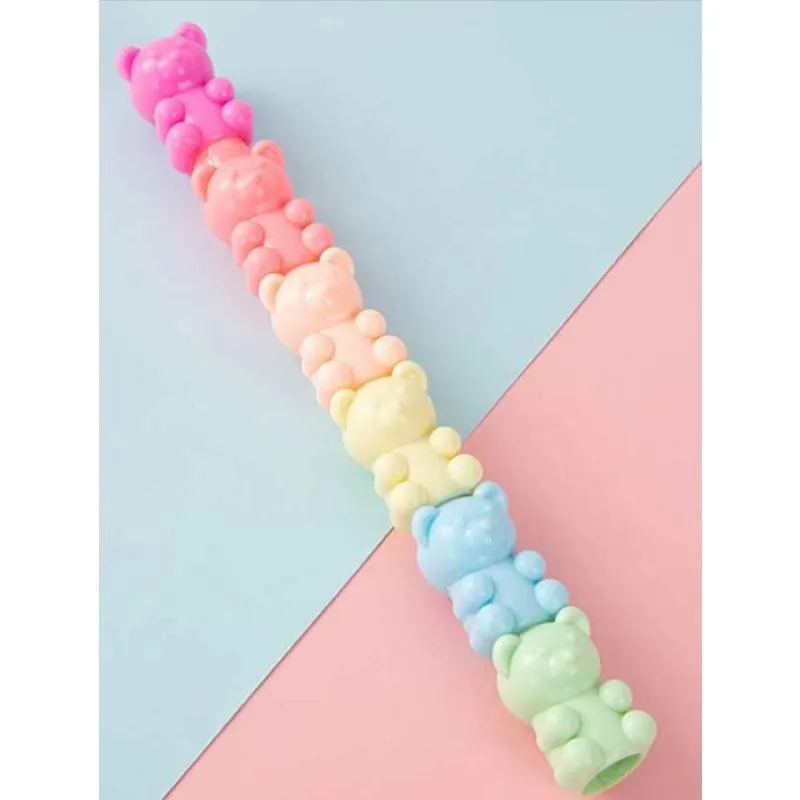 5 Colors Creative Teddy Bear Highlighter Pen Set GC-28