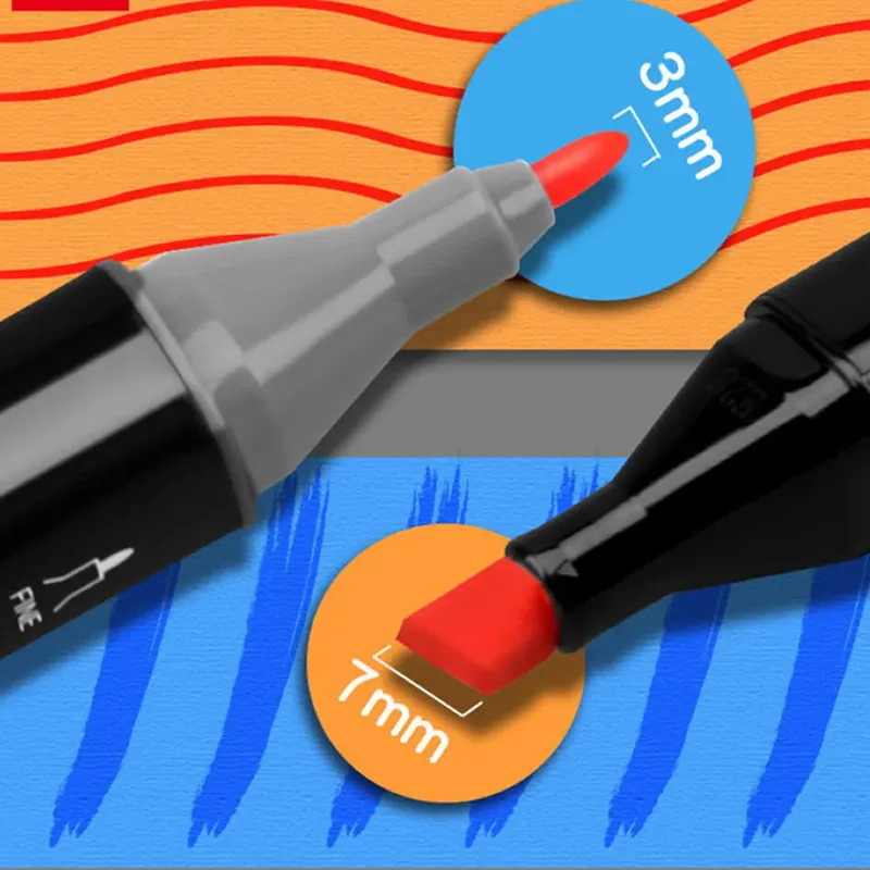 60 Colors Double Headed Marker Pen- Apmv1415