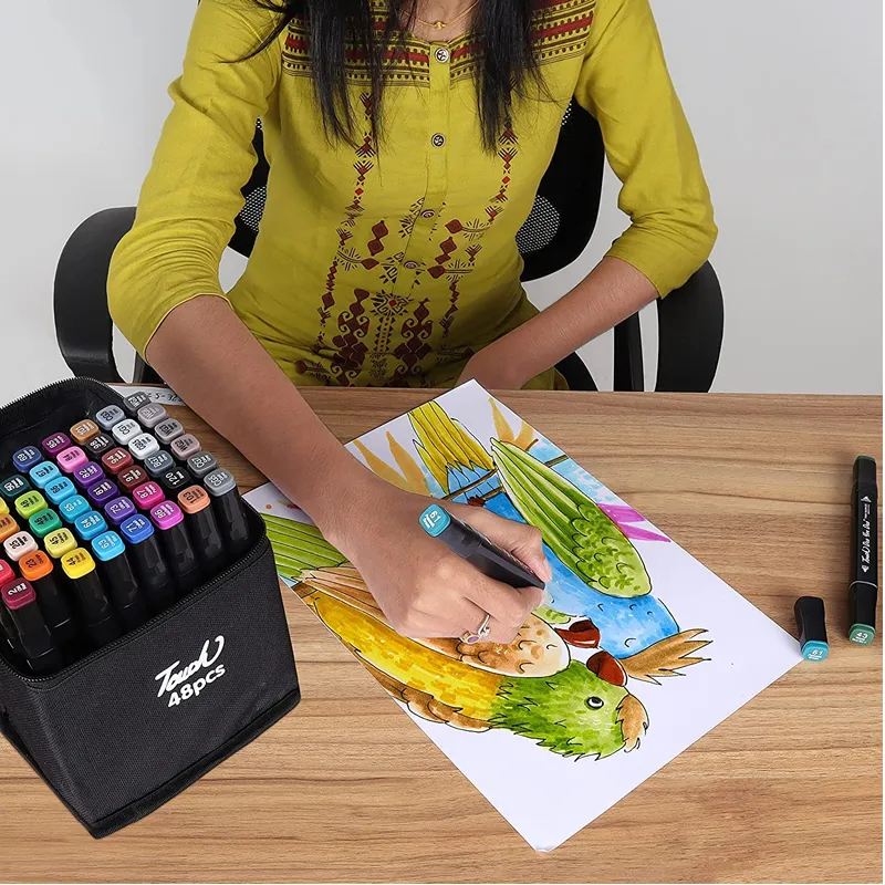60 Colors Double Headed Marker Pen- Apmv1415