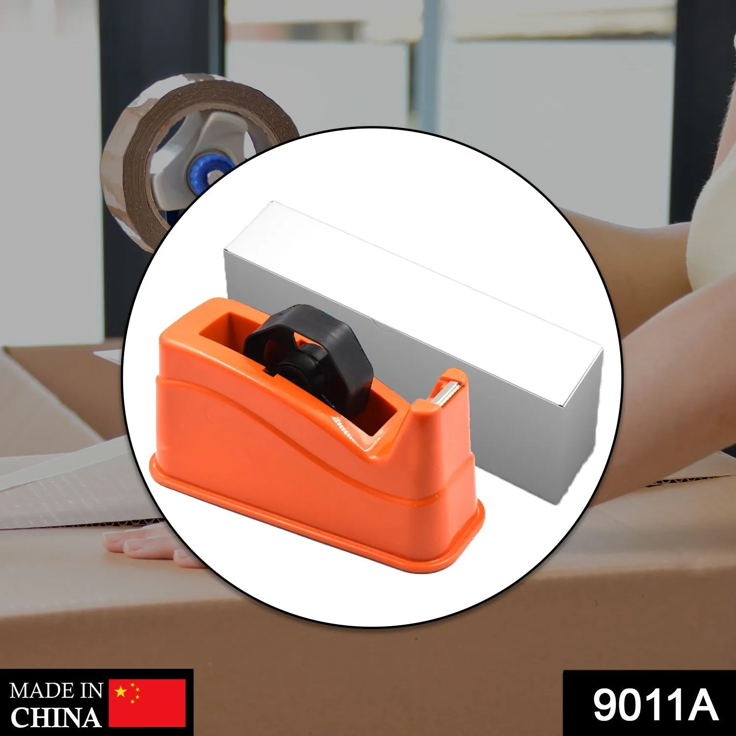 9011A Jumbo Tape Dispenser used in all kinds of household and official places for holding and cutting tapes etc.