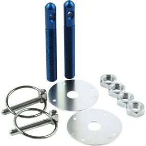 Allstar Performance Aluminum Hood Pin Kit - Blue - 1/2" Diameter