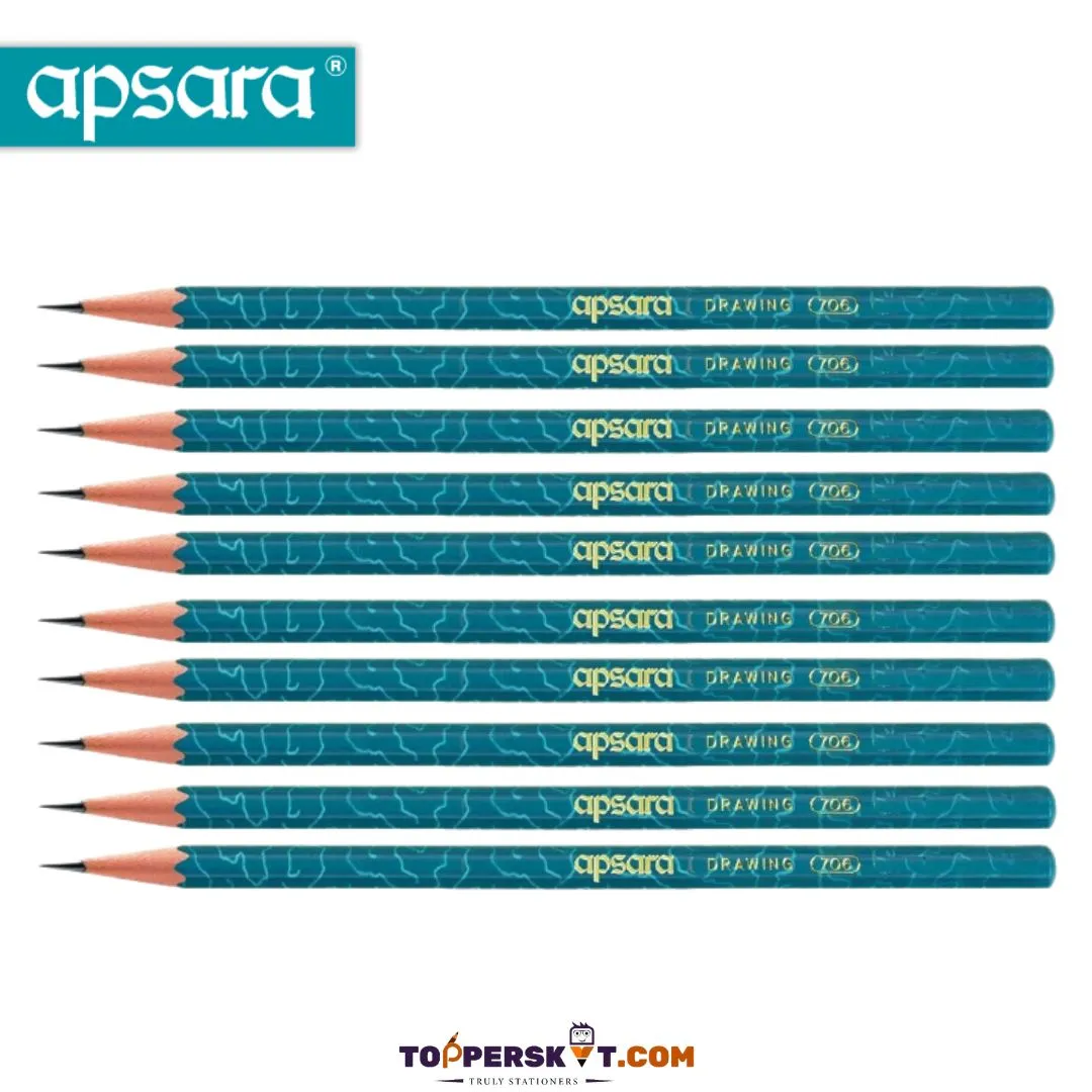 APSARA 4H Premium Wooden Drawing Pencils ( Pack of 10 )