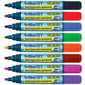 Artline 577 Whiteboard Marker 2Mm Assorted Wallet 4 Hangsell