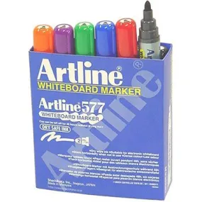 Artline 577 Whiteboard Marker 2Mm Bullet Assorted Box 12