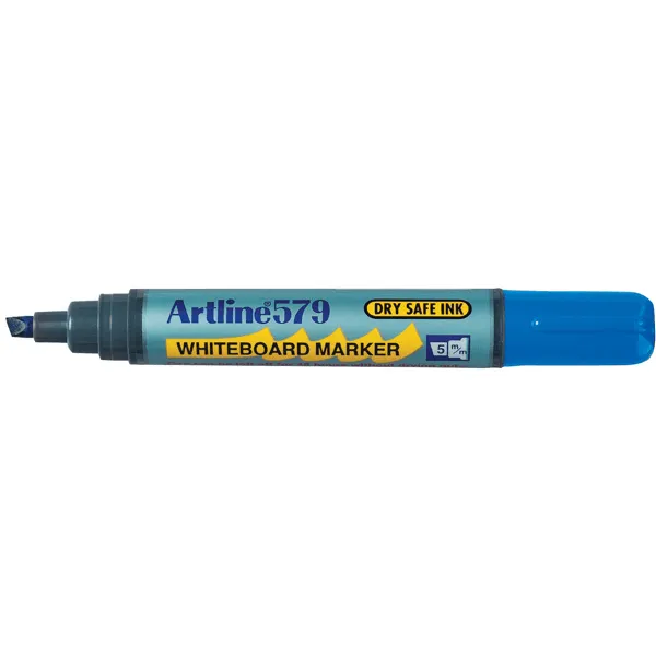 Artline 579 Whiteboard Marker 5mm Chisel Blue Box 12