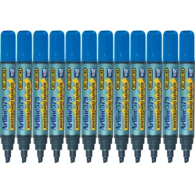 Artline 579 Whiteboard Marker 5mm Chisel Blue Box 12
