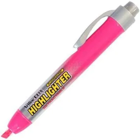 Artline Clix Highlighter Retractable Chisel 4Mm Pink