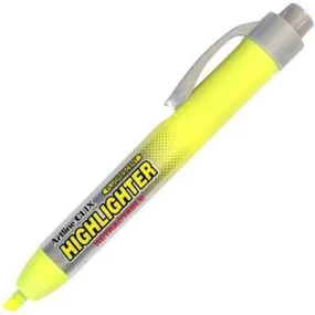 Artline Clix Highlighter Retractable Chisel 4Mm Yellow