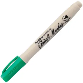 Artline Supreme Brush Marker Green Box 12