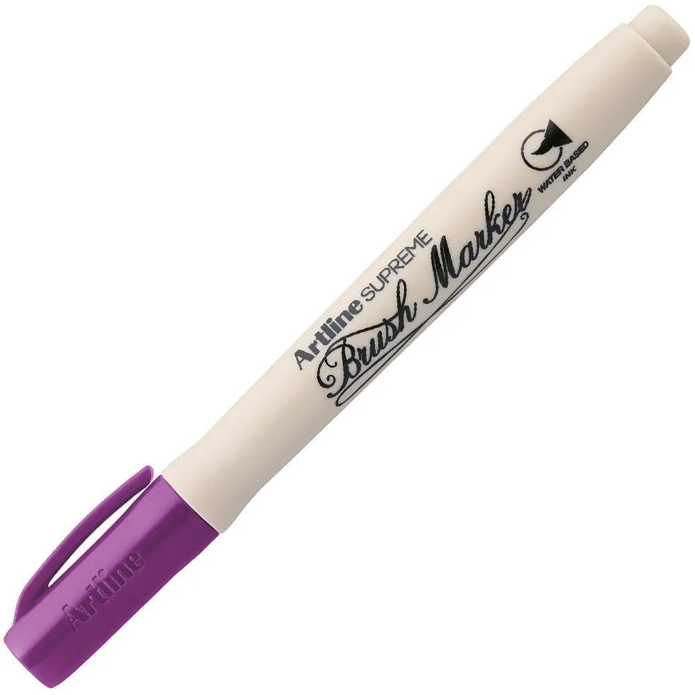 Artline Supreme Brush Marker Magenta Box 12