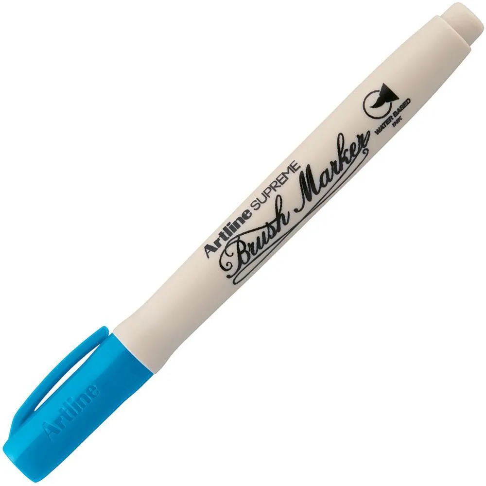 Artline Supreme Brush Marker Sky Blue Box 12