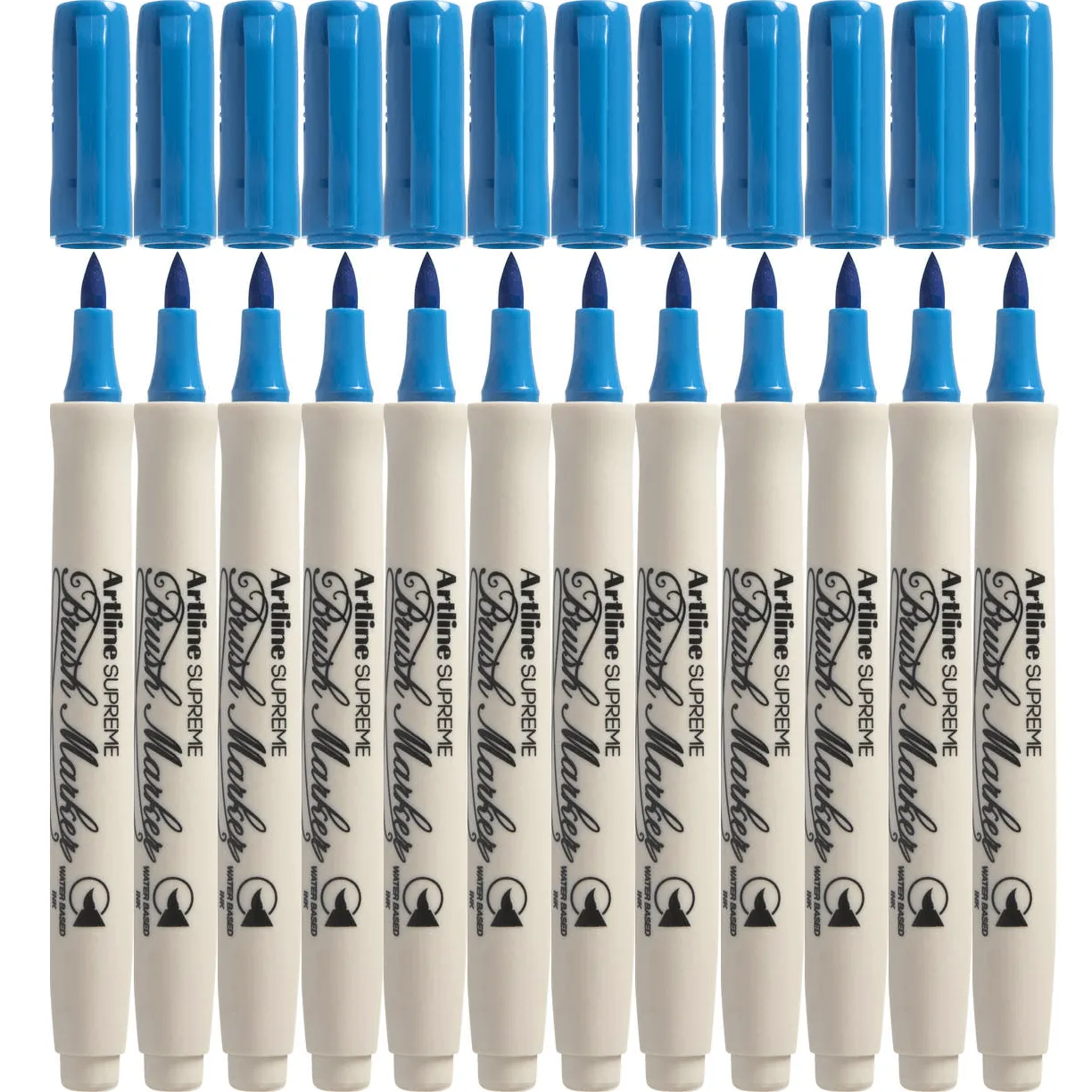 Artline Supreme Brush Marker Sky Blue Box 12