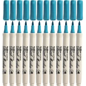 Artline Supreme Brush Marker Turquoise Box 12