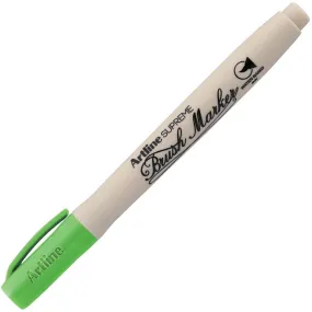 Artline Supreme Brush Marker Yellow Green Box 12
