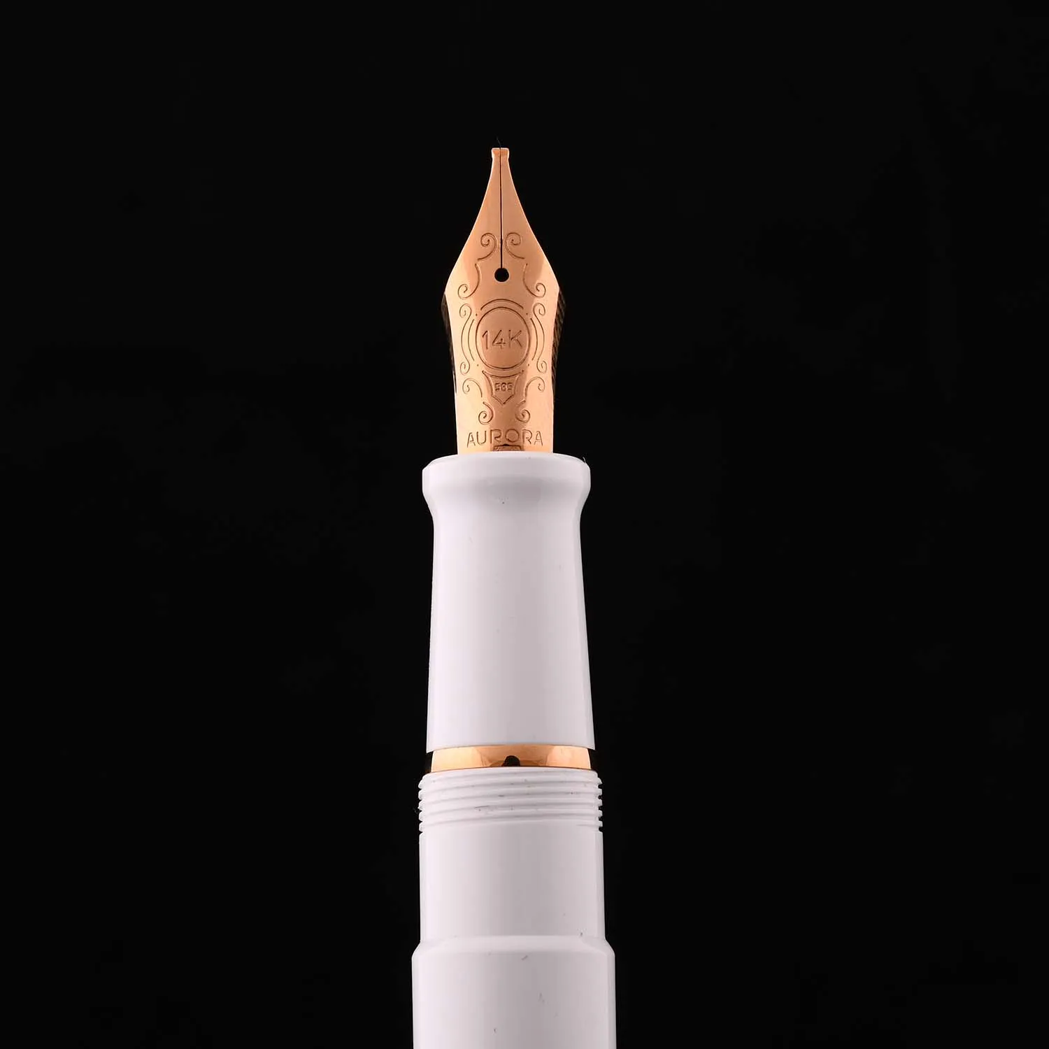 Aurora Talentum Dedalo Fountain Pen - White Rosegold (Limited Edition)
