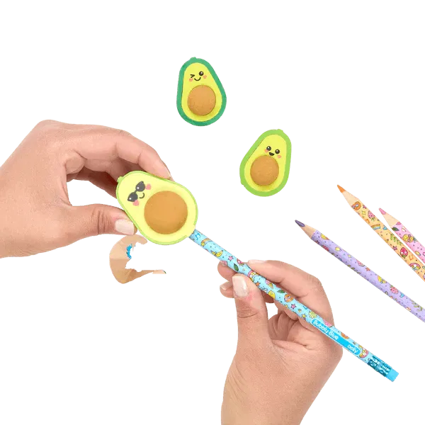 Avocado Love Eraser and Sharpener - Set of 3
