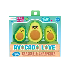 Avocado Love Erasers And Sharpener