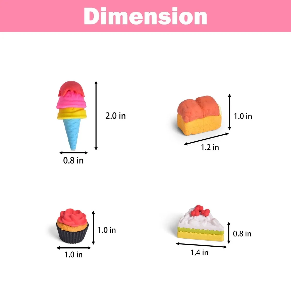 Back to School Supplies: Fun Food Erasers
