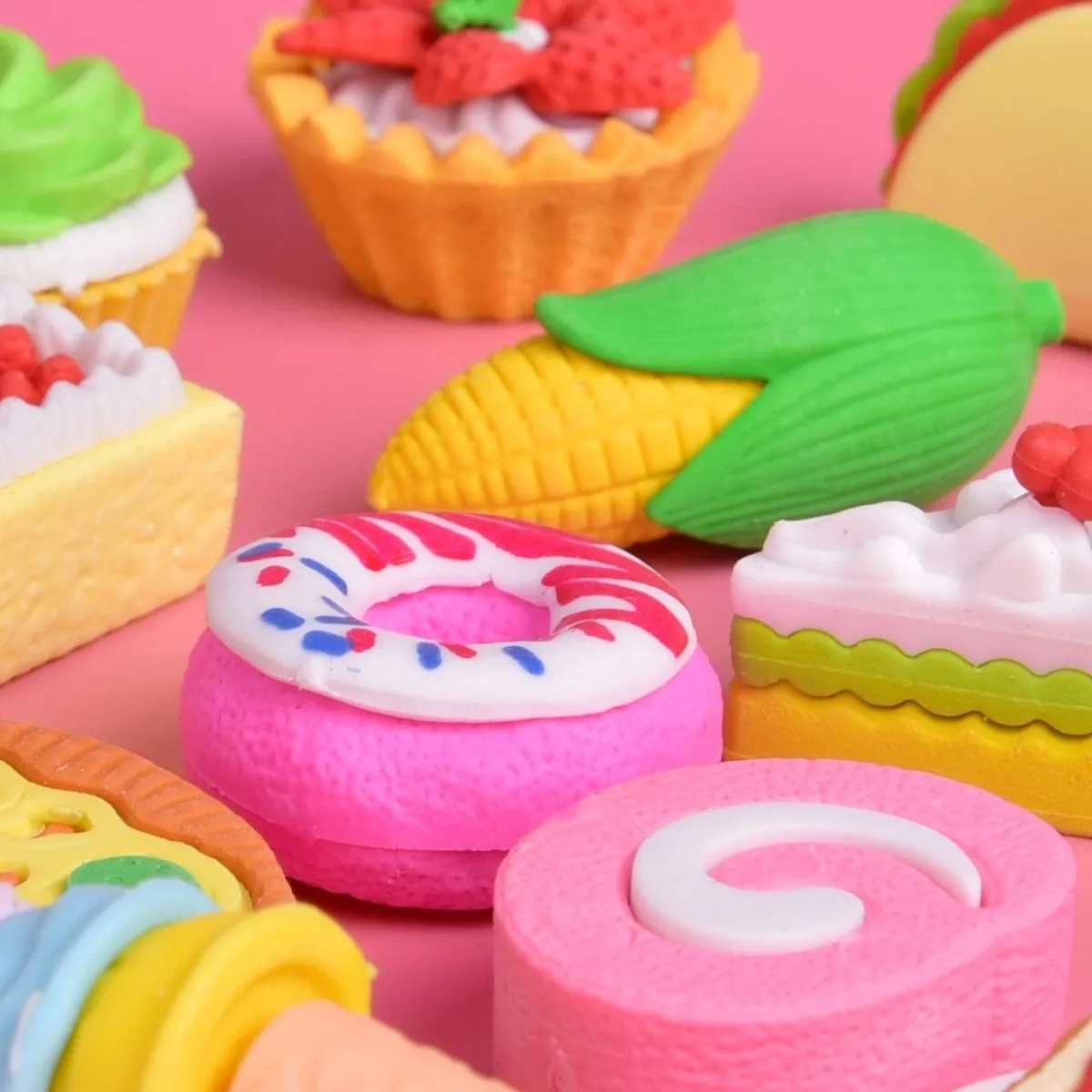 Back to School Supplies: Fun Food Erasers