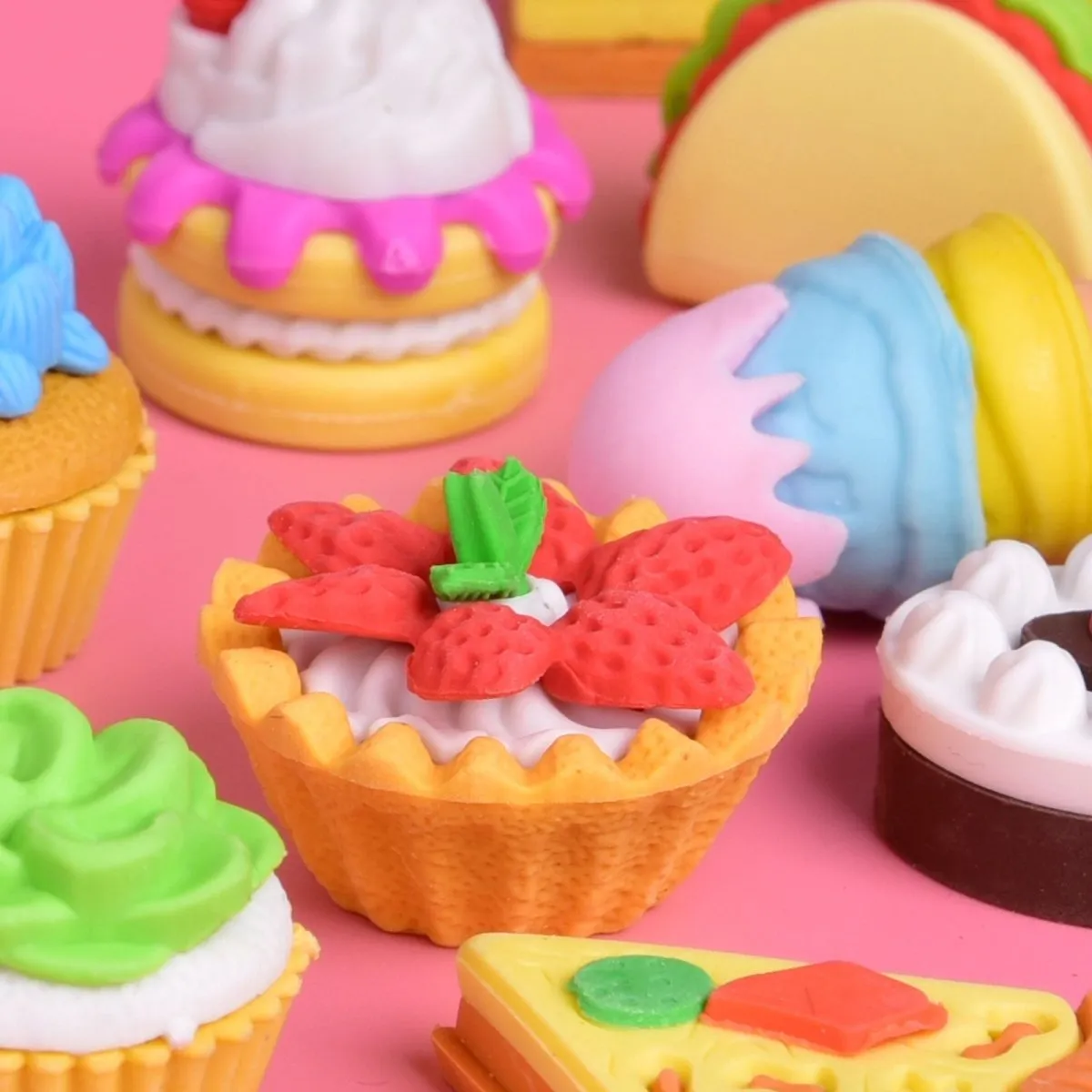 Back to School Supplies: Fun Food Erasers