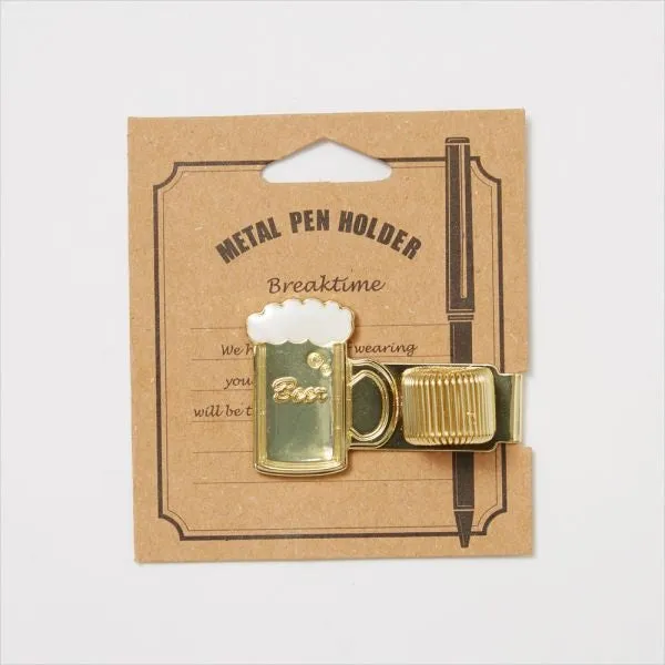 Beer Metal Pen Holder