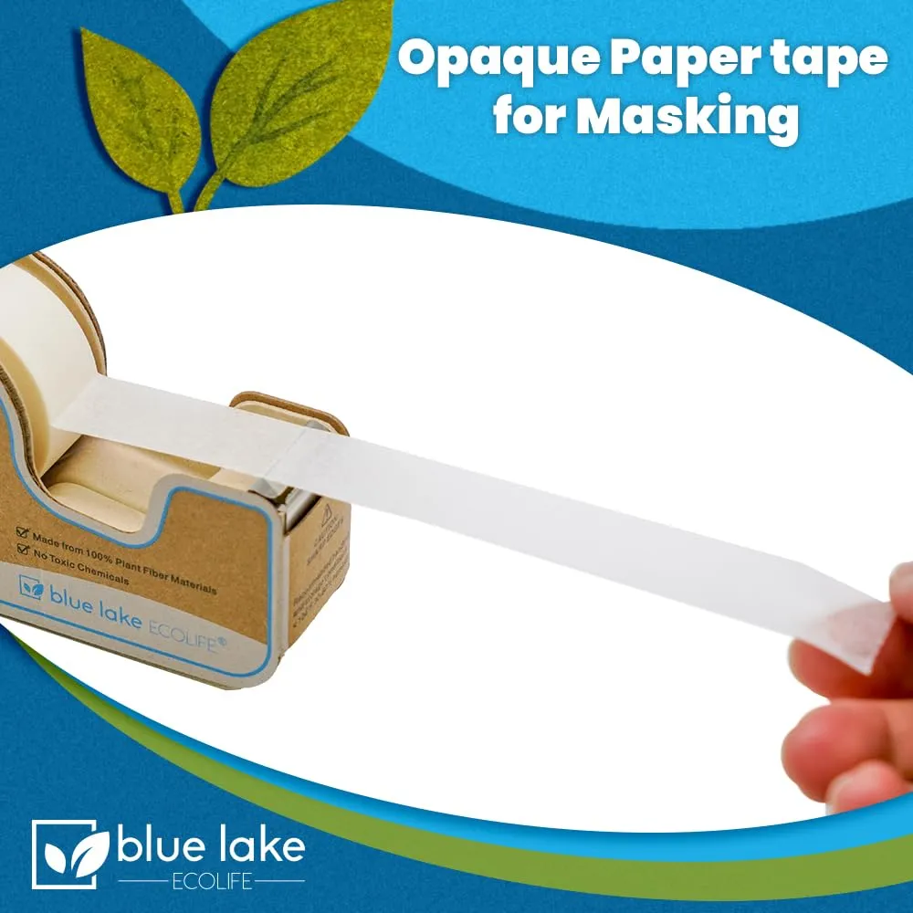 Blue Lake: Tape Dispenser with Plant-Based Tape Rolls – Plastic-Free, Sustainable, and Refillable
