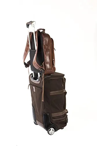 Boconi Bryant LTE City Leather 17" Laptop Backpack in Black