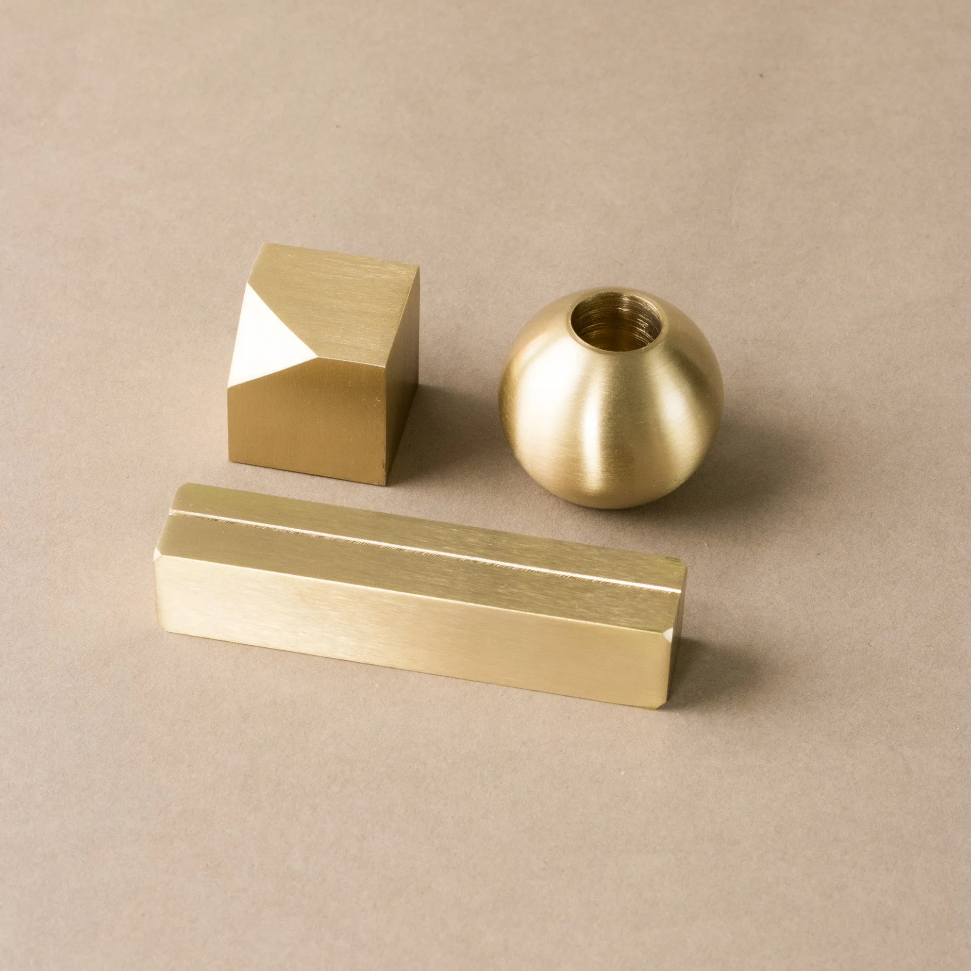 Brass Office Set - Set of 3