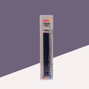 Camlin Kokuyo Charcoal Pencils with Three Grades ( Pack Of 3 )
