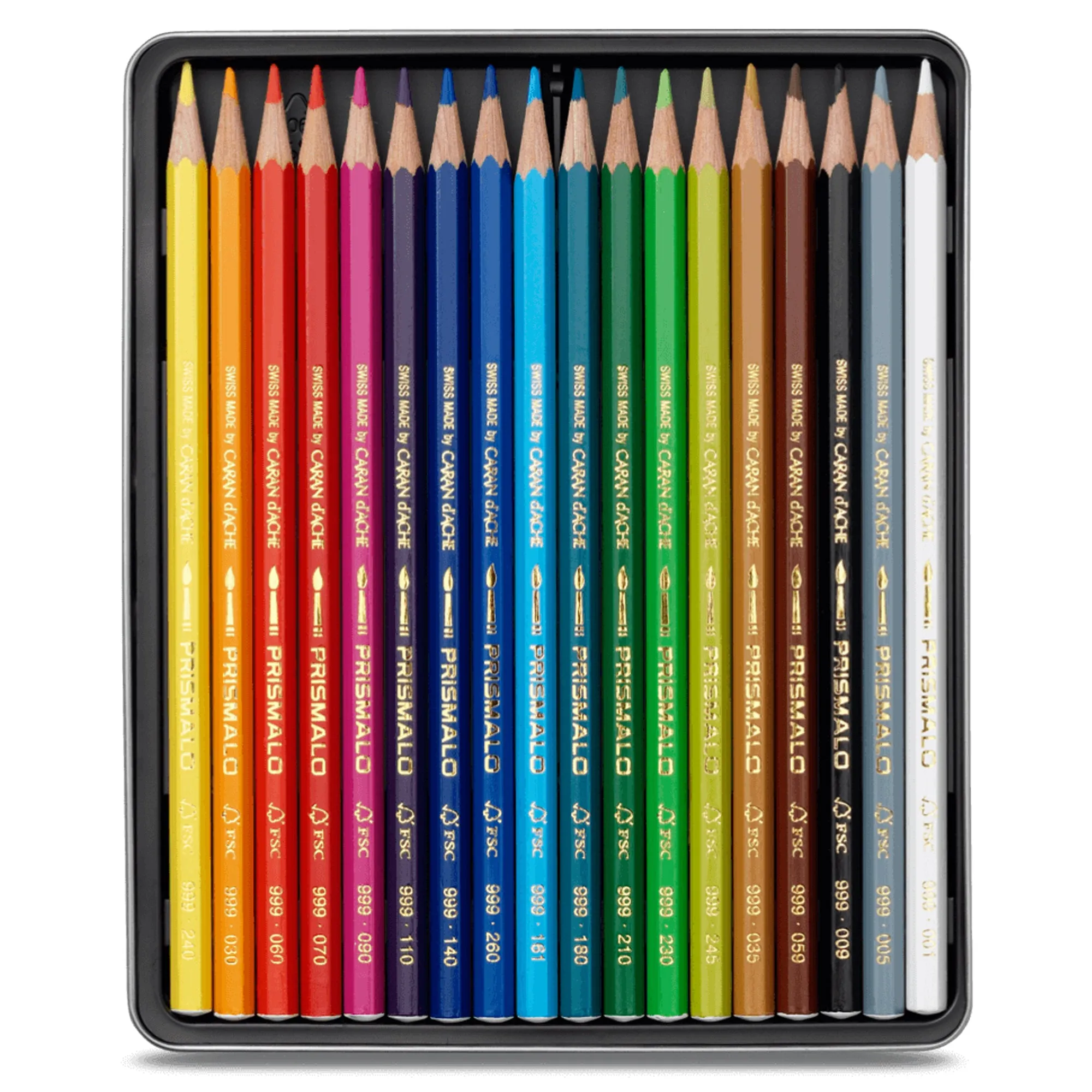 Caran d'Ache Prismalo Aquarelle Pencils - Set of 18