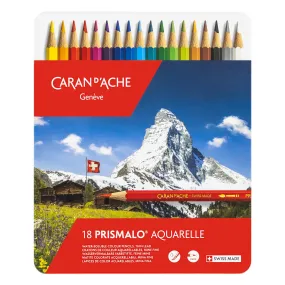 Caran d'Ache Prismalo Aquarelle Pencils - Set of 18