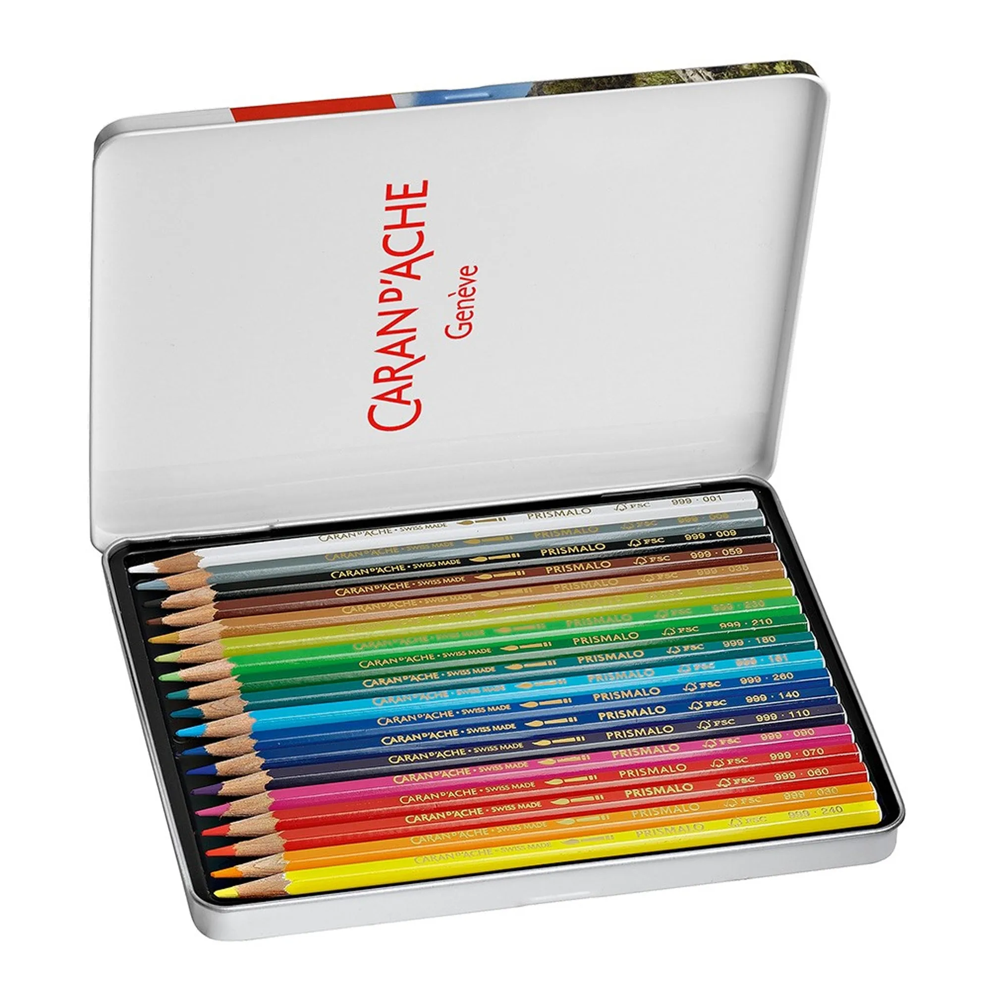 Caran d'Ache Prismalo Aquarelle Pencils - Set of 18