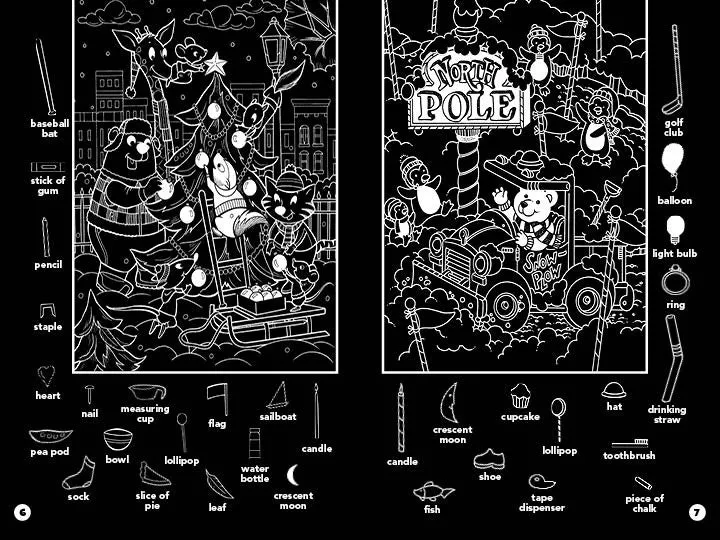 CHRISTMAS HIDDEN PICTURE PUZZLES