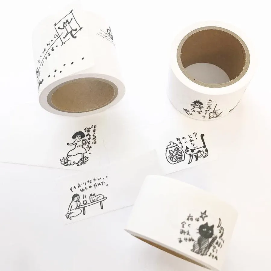 Classiky x Nishio Yuki Cat Roll Sticky Notes
