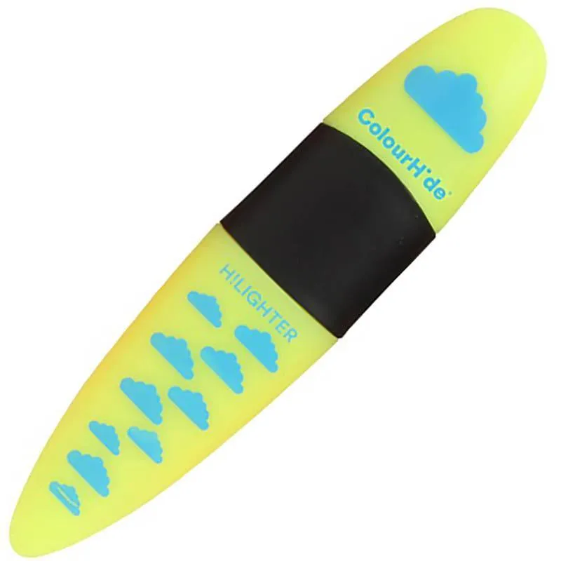 Colourhide Designer Highlighter Quirky Yellow