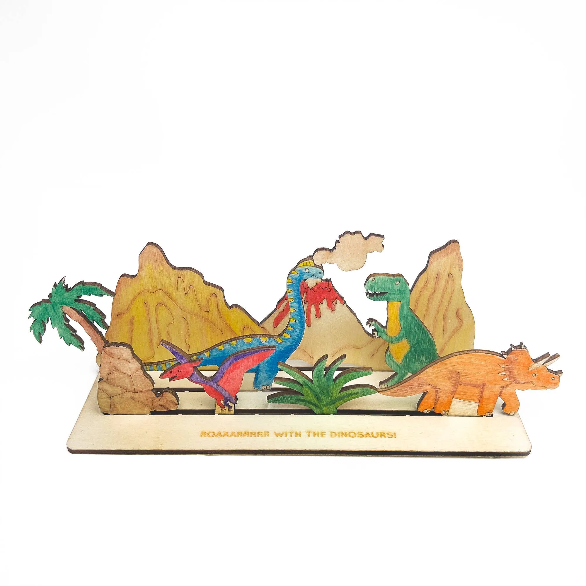 Cotton Twist Create Your Own Dinosaur Scene - DIY Craft Kit for Kids