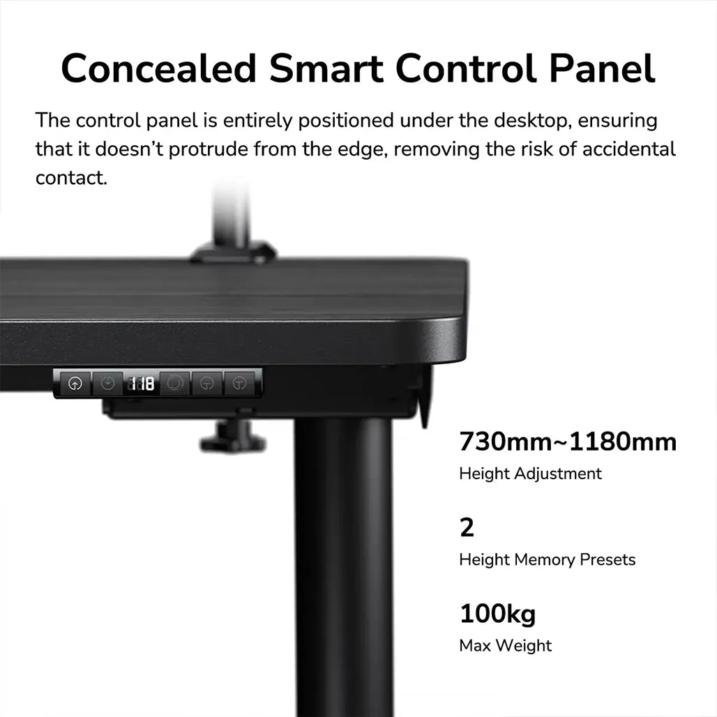 COUGAR E-Odyssey Electric Gaming Desk - Classic Design with Modern Functionality