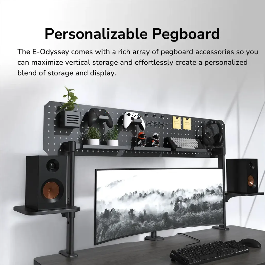 COUGAR E-Odyssey Electric Gaming Desk - Classic Design with Modern Functionality