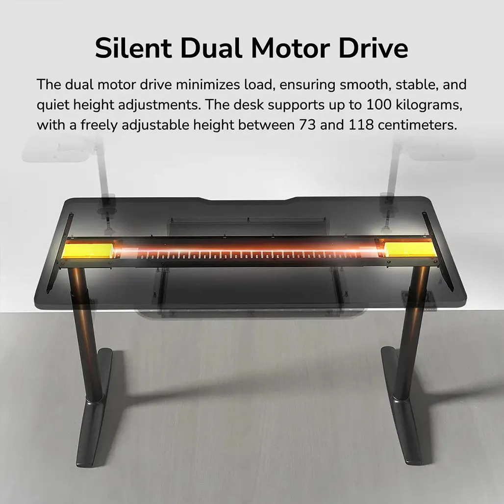 COUGAR E-Odyssey Electric Gaming Desk - Classic Design with Modern Functionality