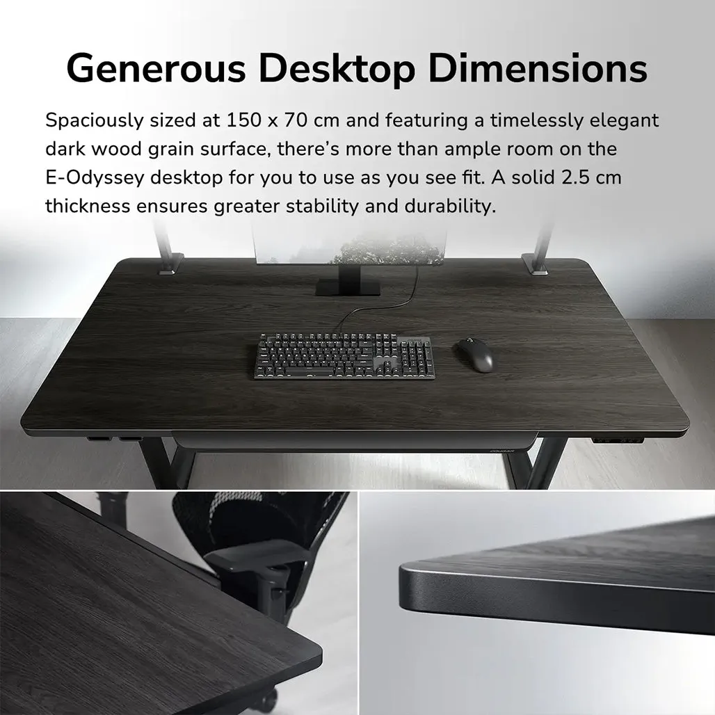 COUGAR E-Odyssey Electric Gaming Desk - Classic Design with Modern Functionality