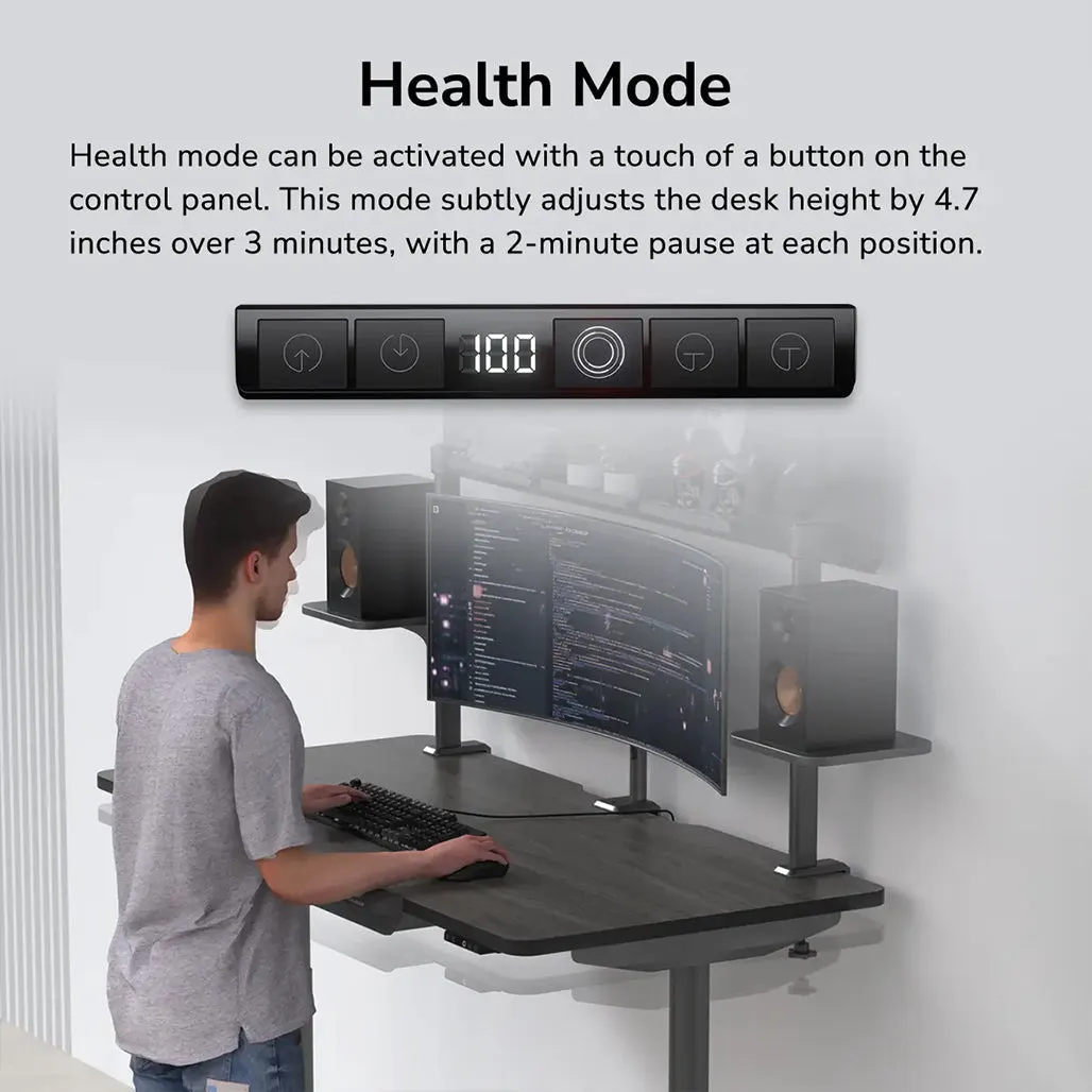 COUGAR E-Odyssey Electric Gaming Desk - Classic Design with Modern Functionality
